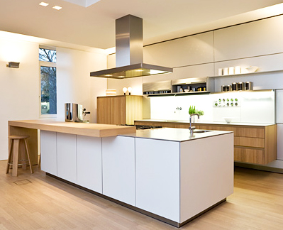 Cocina Blanca y madera